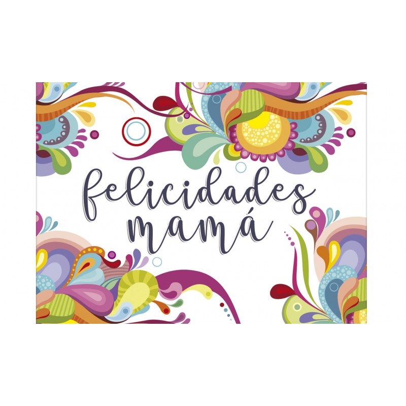 Card detalle felicidades mamá mini