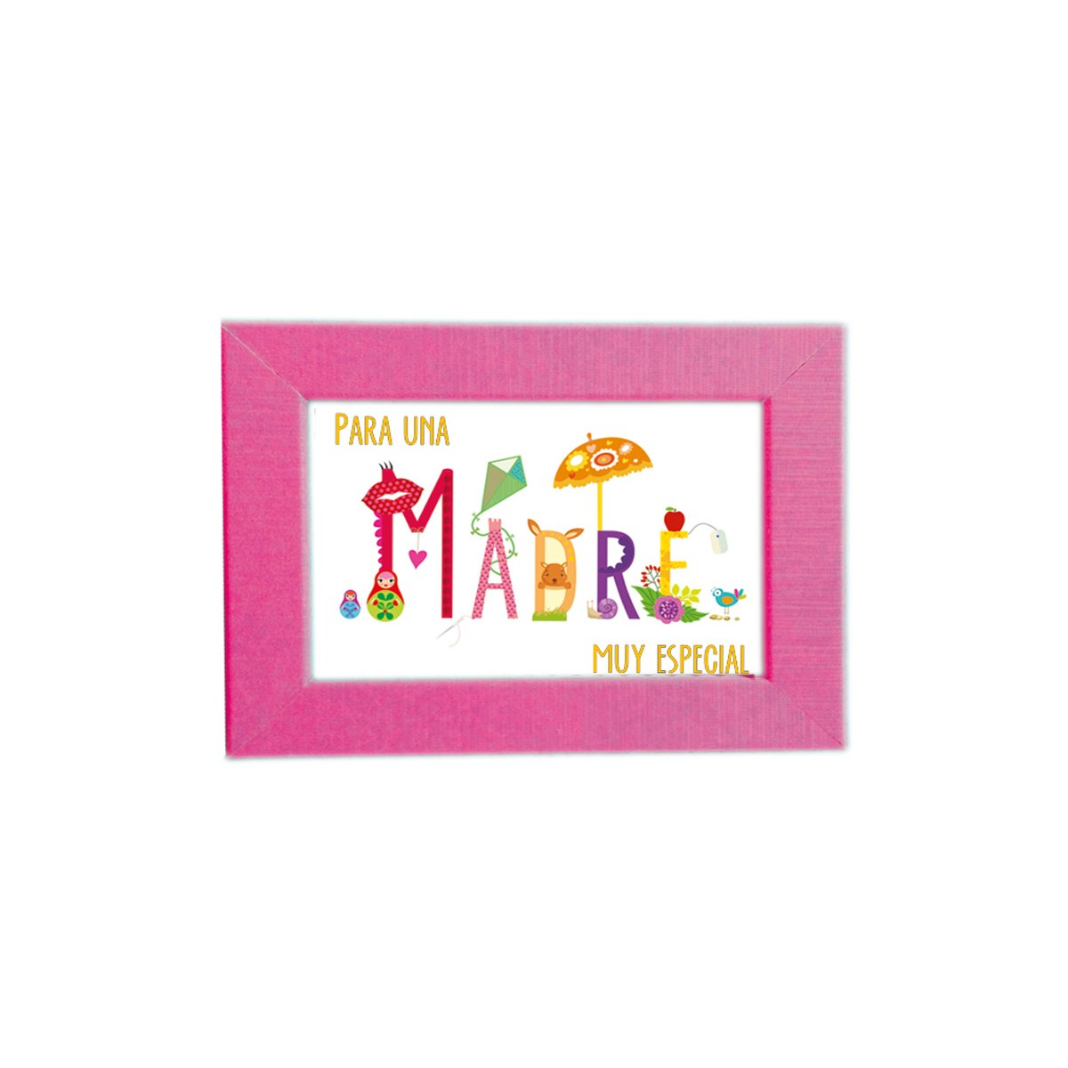 Portafoto + mini postal madre