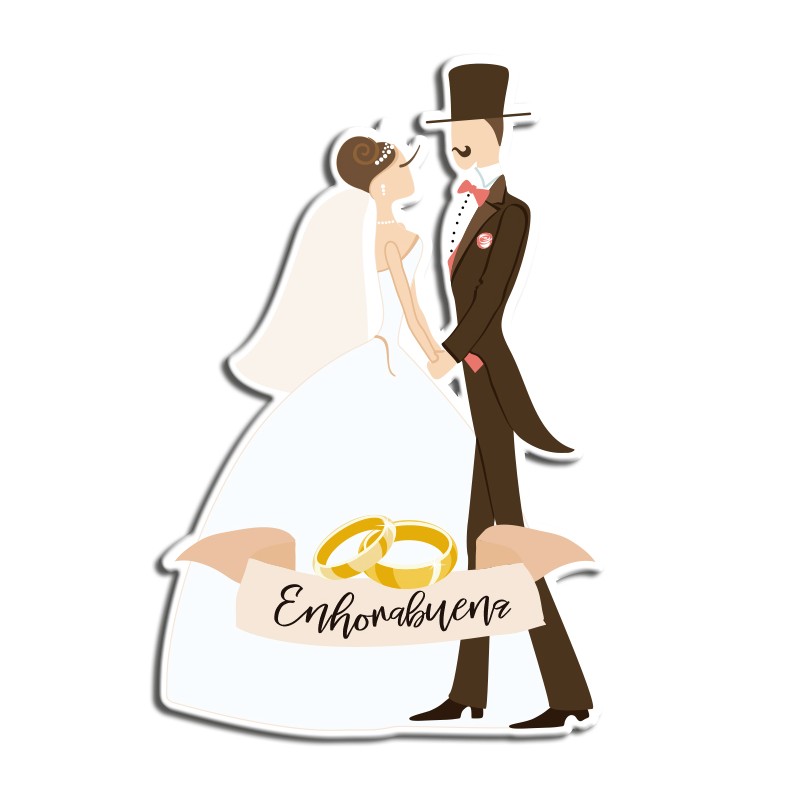 Tarjetón Boda Enhorabuena Tarjetón Boda Enhorabuena
