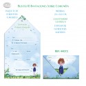 Blister 10 Invitación Sobre Comunión Niño Bici