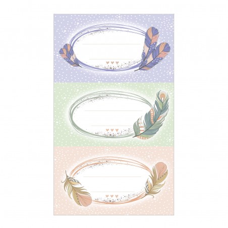 Blister 9 Sticker Plumas