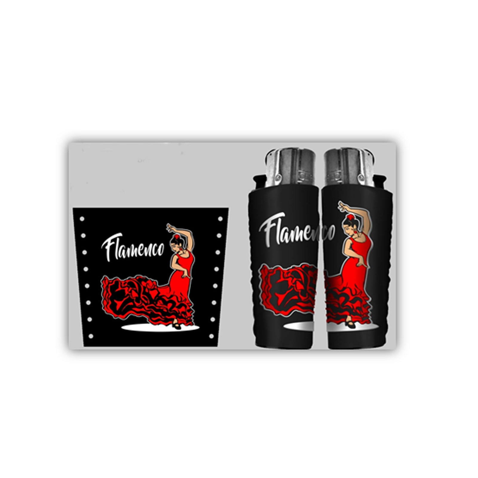 Encendedor clipper + funda flamenco