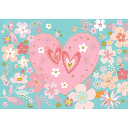 Postal Turnowsky Corazón Y Margaritas