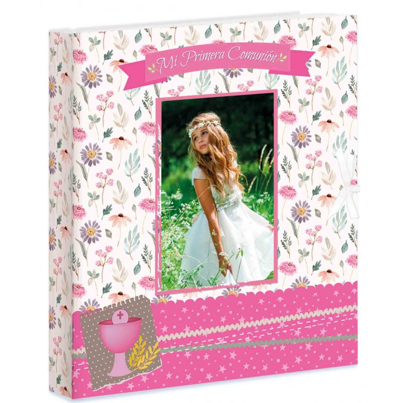 Libro Fotos Comunion Flores Niña Libro Fotos Comunion Flores Niña