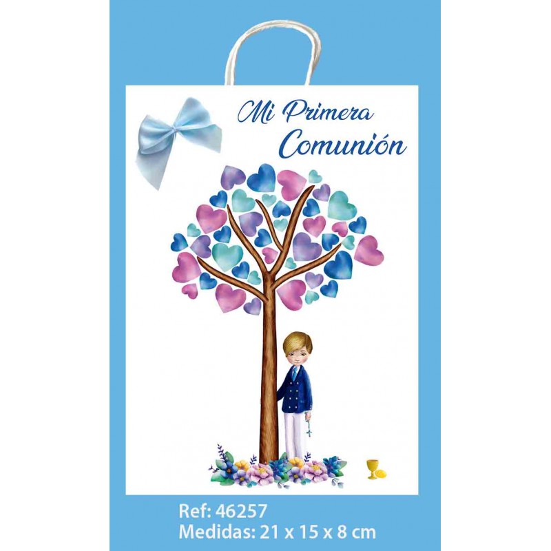 Bolsa Pequeña Lazo Comunión Niño árbol Bolsa Pequeña Lazo Comunión Niño árbol
