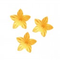 Flores de oblea comestibles en color amarillo