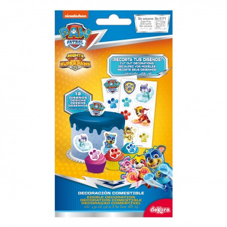 Decoracion Comestible Recortable Patrulla Canina Zero Azf