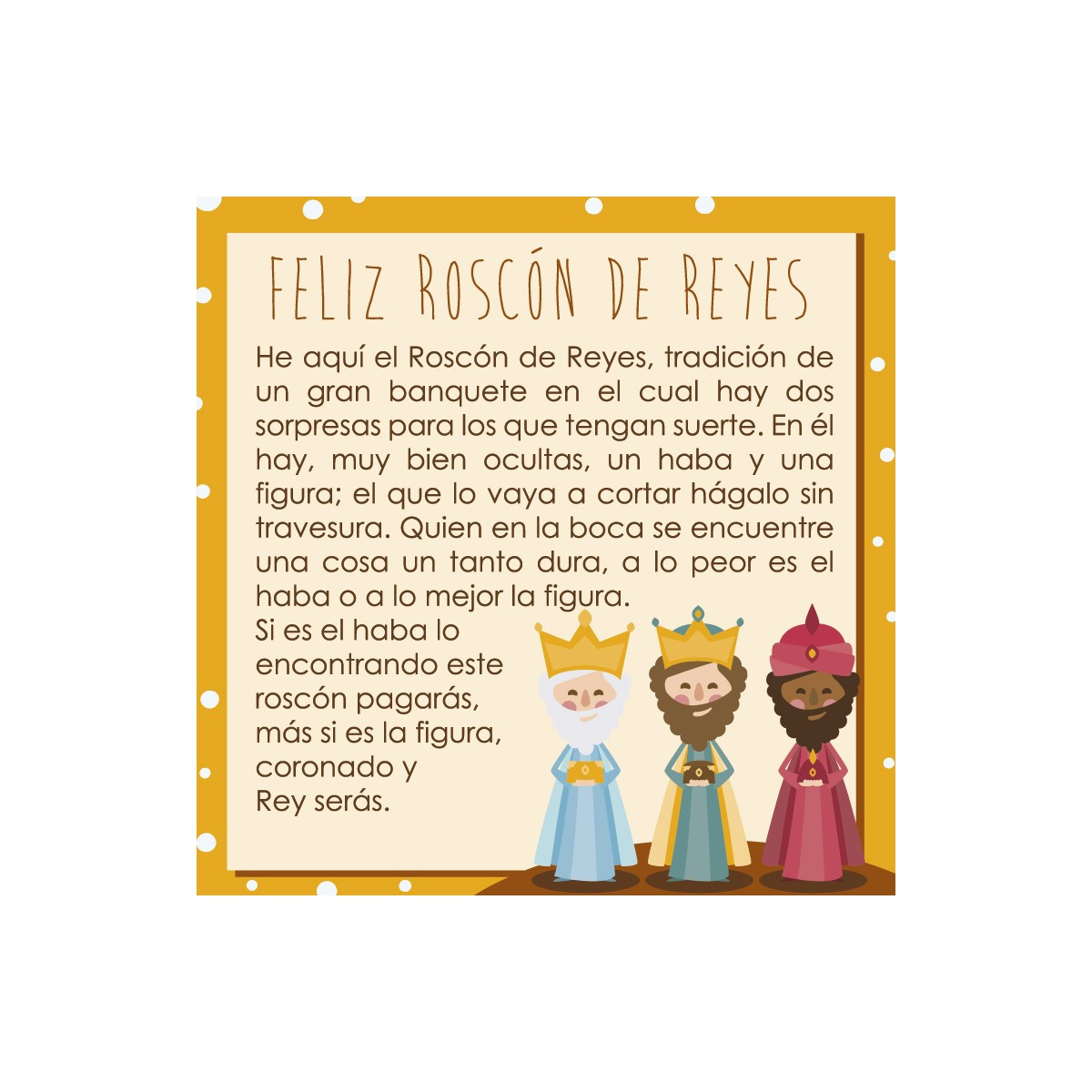 Tarjeta roscon castellano new