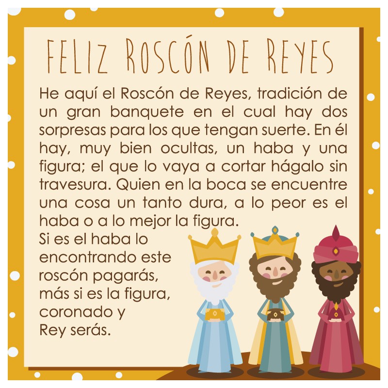 Tarjeta roscon castellano new