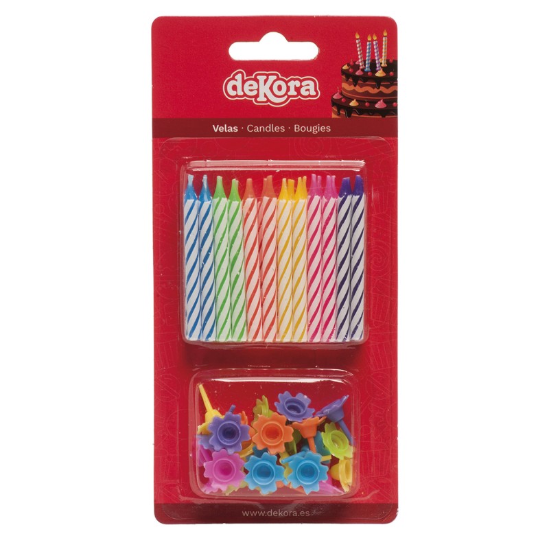 Blister 24 Velas Colores Blister 24 Velas Colores
