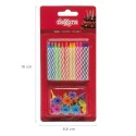 Blister 24 Velas Colores