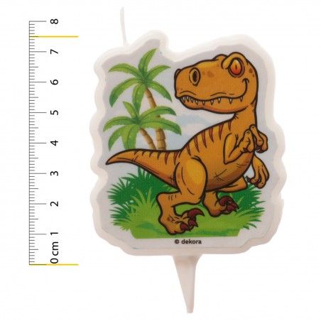 Vela de cumpleaños dinosaurio 2D