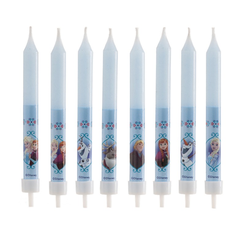 Blister 8 Velas Palillo Frozen 9cm Blister 8 Velas Palillo Frozen 9cm