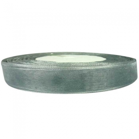 Cinta Organza Plata