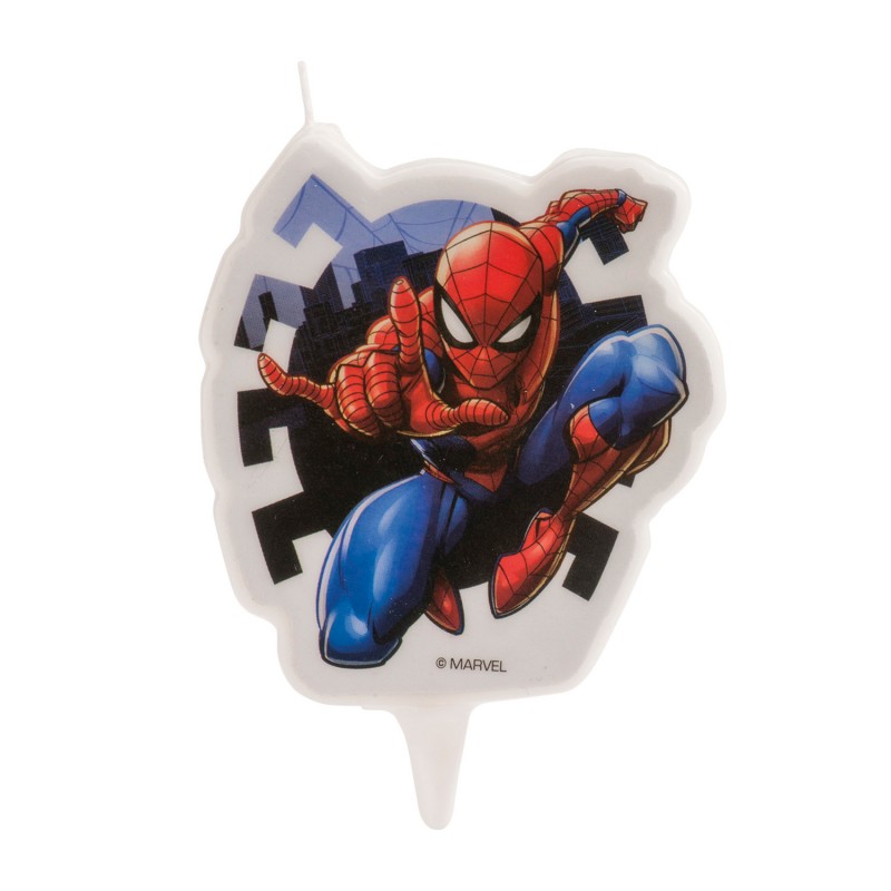Vela de cumpleaños Spiderman Decoración ideal para fiestas infantiles
