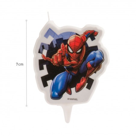 Vela de cumpleaños Spiderman Decoración ideal para fiestas infantiles