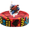 Vela 2d cumpleaños spiderman 7cm