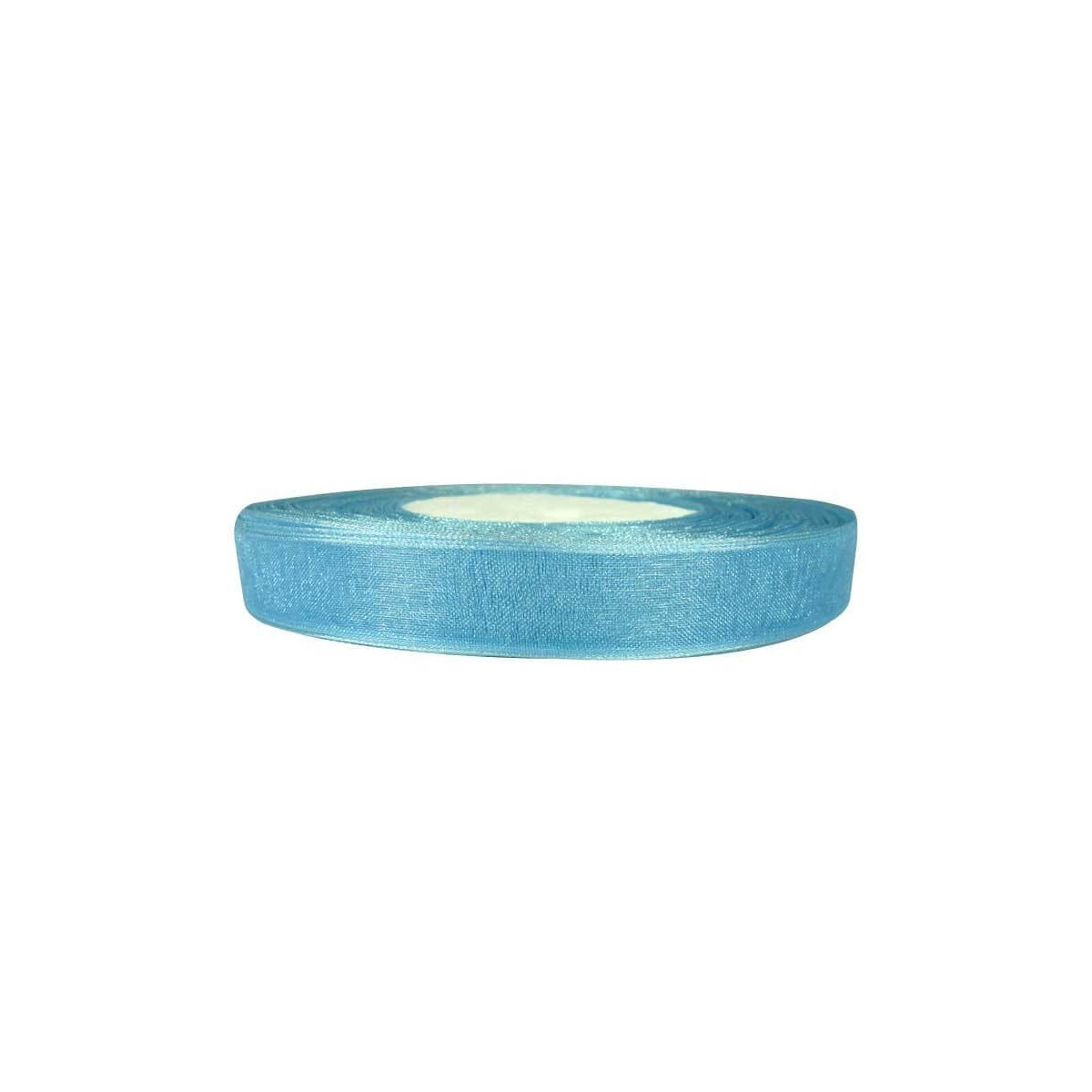 Rollo cinta de organza celeste