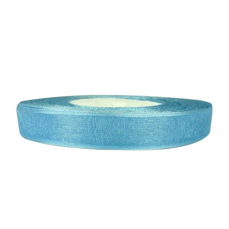 Rollo Cinta De Organza Celeste Rollo Cinta De Organza Celeste