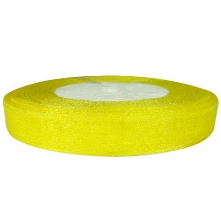 Listones Organza Amarillos