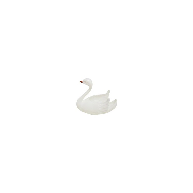 Cisnes blanco de plástico para decorar tartas