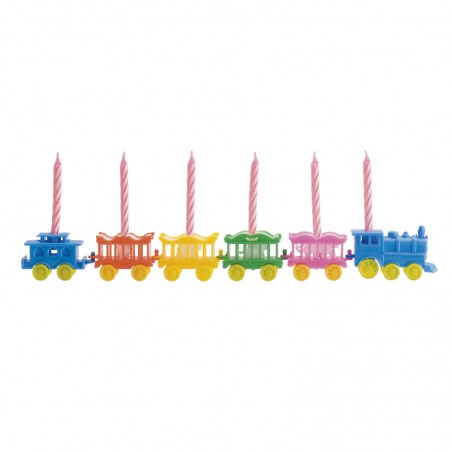 Tren De Colores Con Velas