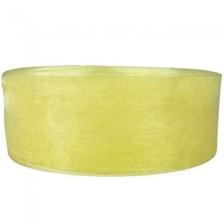 Cinta Organza Amarilla