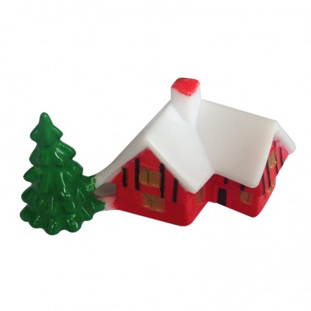 Casita Navideña para Decoración de Tartas Un Encanto Invernal para tus Postres