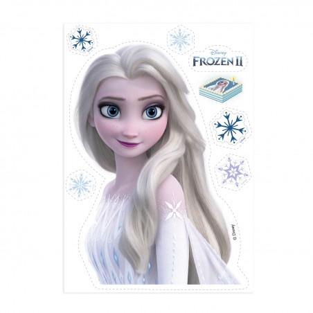 Oblea Tarta Silueta Frozen 14,8x21cm