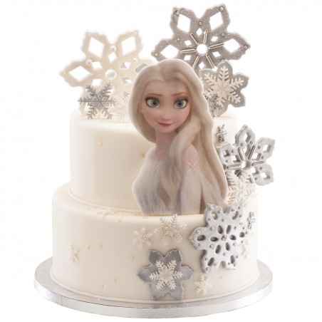 Oblea tarta silueta frozen