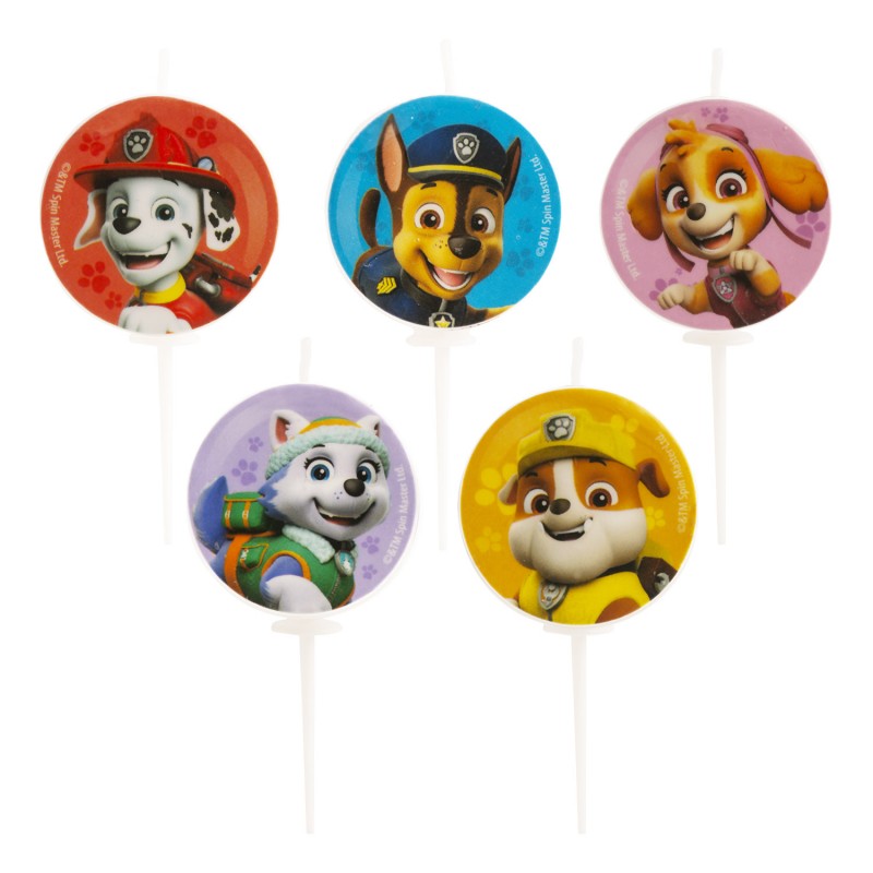 Velas De Cumpleaños Patrulla Canina ø 3cm Velas De Cumpleaños Patrulla Canina ø 3cm