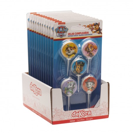 Velas de cumpleaños patrulla canina ø 3cm
