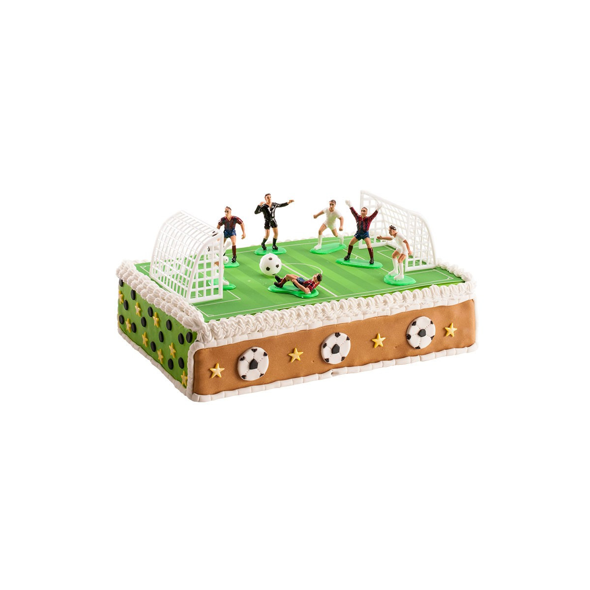 Set de Figuras de Fútbol para Tartas Partido Completo en tu Celebración