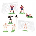 Set de Figuras de Fútbol para Tartas Partido Completo en tu Celebración