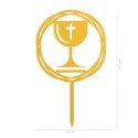 Cake topper caliz comunion 16 5x9 9cm
