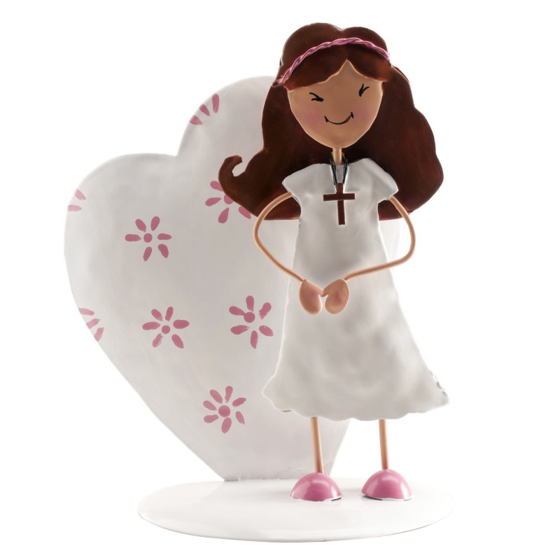 Niña Comunion Metal Corazón 16cm Niña Comunion Metal Corazón 16cm