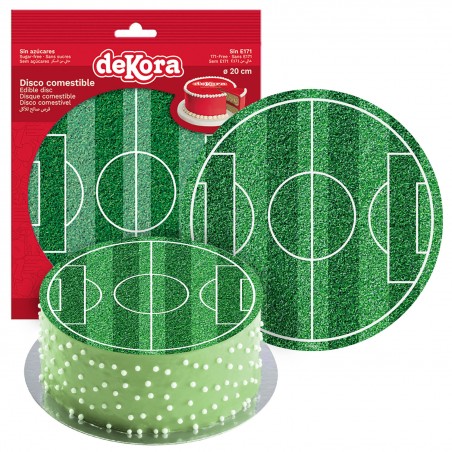 Disco Comestible Tarta Futbol Zero 20cm