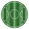 Disco Comestible sin azúcar para Tartas con Diseño de Campo de Fútbol