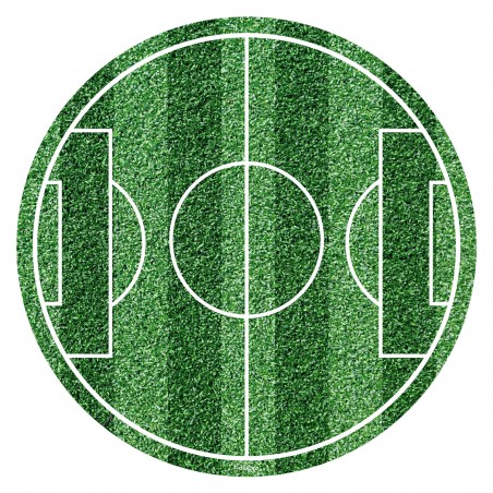 Disco Comestible sin azúcar para Tartas con Diseño de Campo de Fútbol