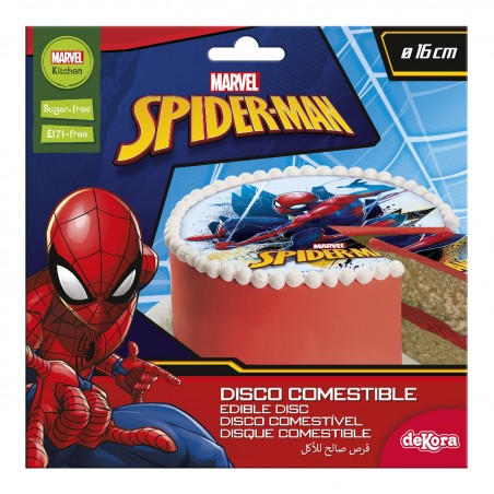 Disco comestible tarta spiderman 16cm zero azf