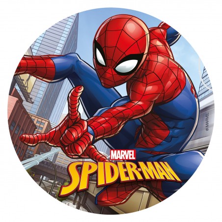 Disco oblea tarta spiderman 20cm