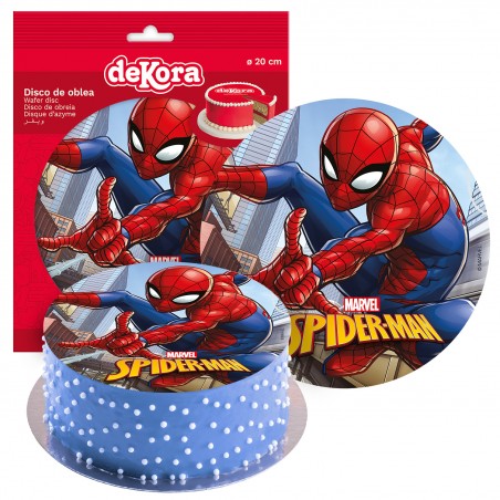 Disco oblea tarta spiderman