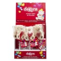 Piruleta chocolate blanco osito con corazon jelly 45 gr