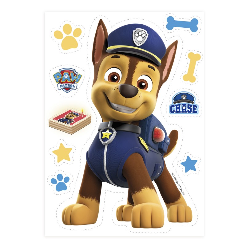 Oblea Tarta Silueta Patrulla Canina Chase Oblea Tarta Silueta Patrulla Canina Chase