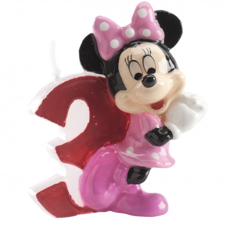 Vela 3d Nº3 Minnie 6,5cm