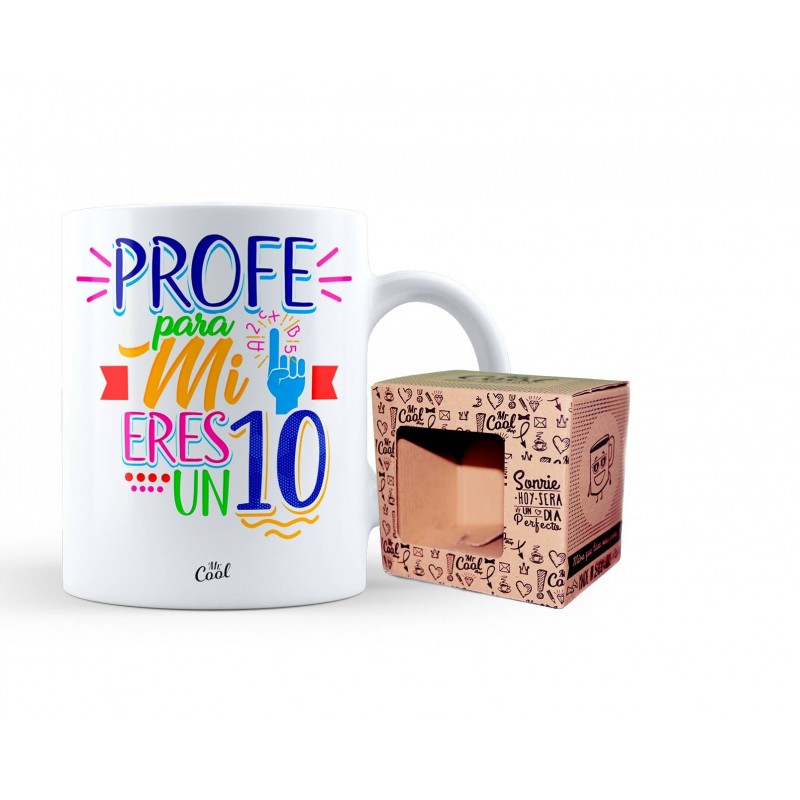 Taza profe para mi eres un 10 hombre v2