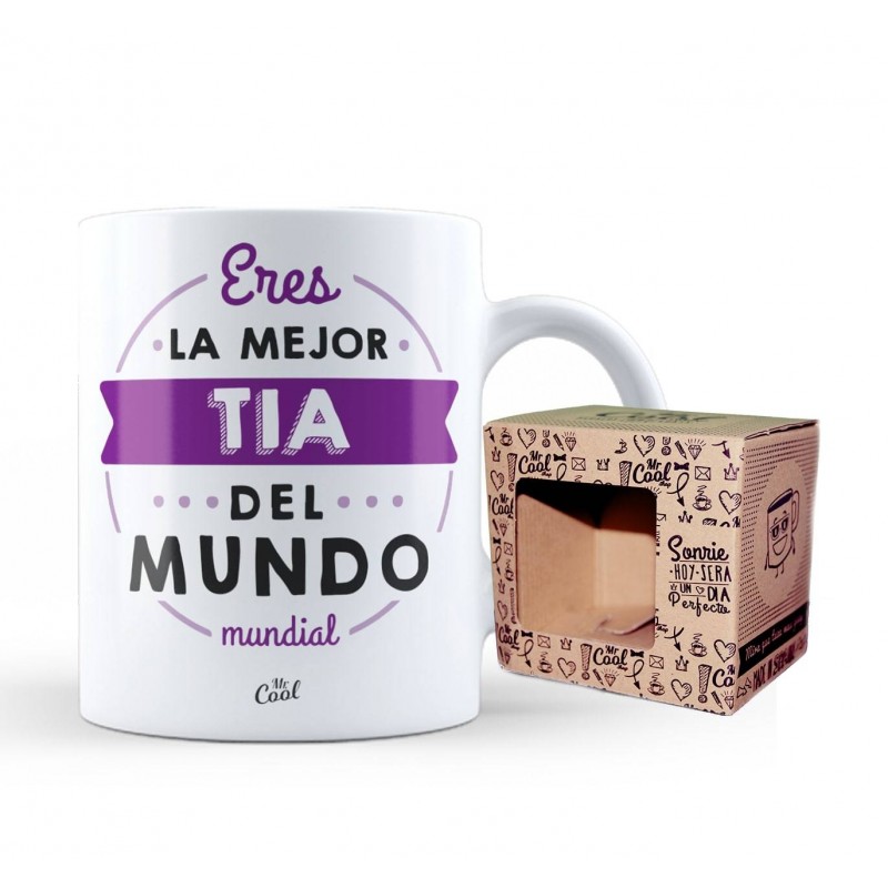 Taza eres la mejor tia del mundo mundial