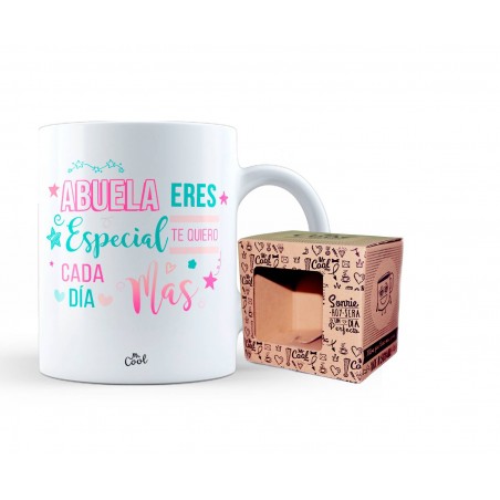 Taza Abuela Eres Especial, Te Quiero Cada Dia Mas