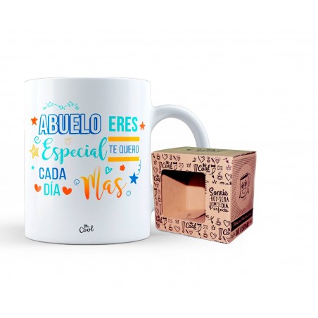 Taza Abuelo Eres Especial, Te Quiero Cada Dia Mas