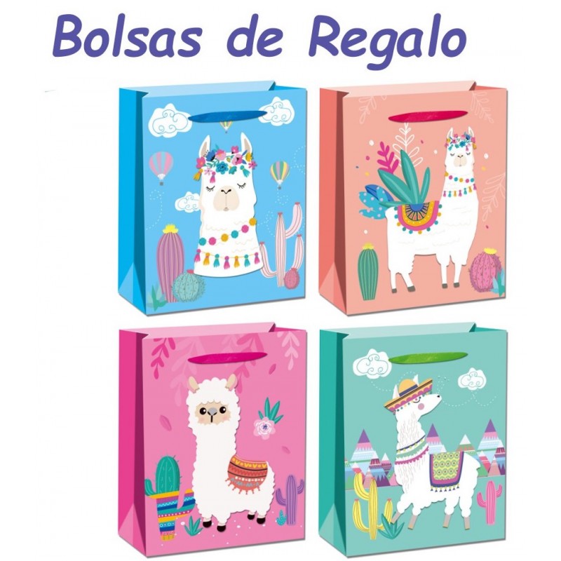 Bolsa llamas para regalos